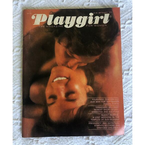 Playgirl Other - Playgirl Magazine September 1973 Fabian Forte Tennessee Williams Collectible